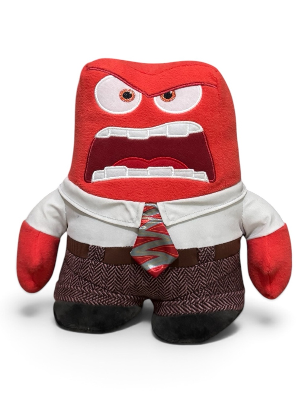 Disney Anger Plush Toy - Red, White, Brown